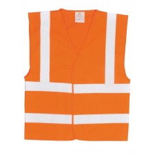 Orange Hi Vis En471 Waistcoat size S,M,L,XL,XXL,XXXL