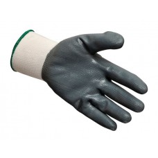 Knitted Nylon Glove with Grey Foam Nitrile Coating