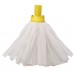 Delta White Spun Lace Mop Head with Colour Coded Socket.